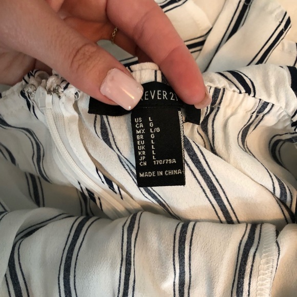 Forever 21 Striped Romper - Picture 2 of 3